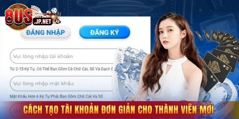 Cách tạo tài khoản đơn giản cho thành viên mới