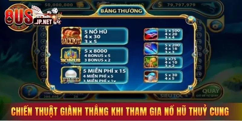 Chiến thuật giành thắng lớn khi tham gia nổ hũ thuỷ cung