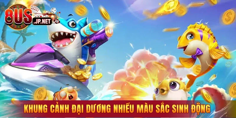 Khung cảnh đại dương nhiều màu sắc sinh động