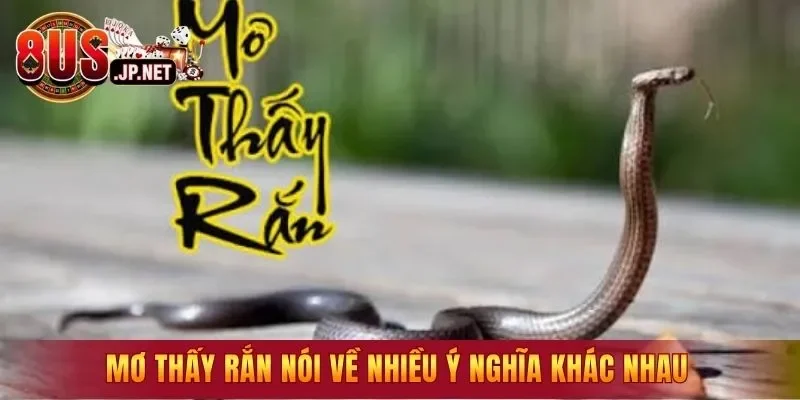 Mơ thấy rắn nói về nhiều ý nghĩa khác nhau