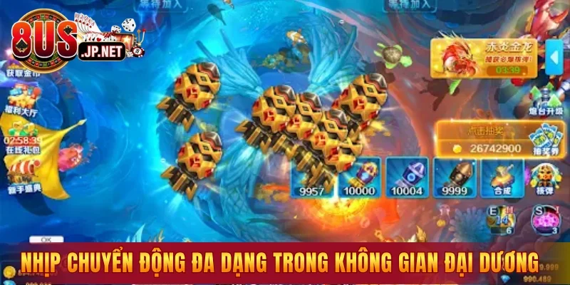 Nhịp chuyển động đa dạng trong không gian đại dương 