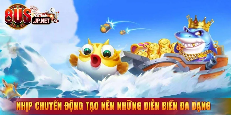 Nhịp chuyển động tạo nên những diễn biến đa dạng
