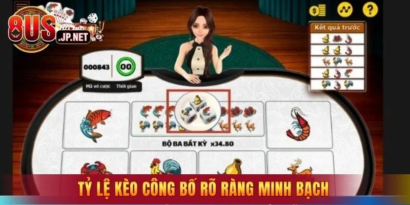 Tỷ lệ kèo công bố rõ ràng minh bạch